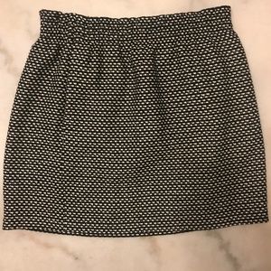 J Crew Pull-On Patterned Linen Skirt